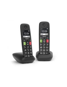 Gigaset E290 Duo Teléfono DECT/analógico Identificador de llamadas Negro