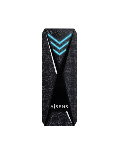 AISENS Caja Externa M.2 (NGFF) RGB Gaming ASM2-RGB013B NVMe a USB3.2