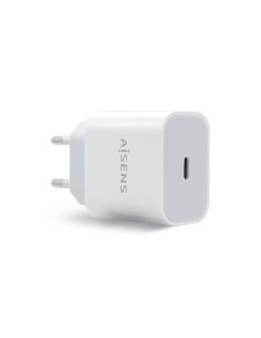 AISENS Cargador USB-C PÐ’3.0 1 Puerto 1x USB-C 20 W, Blanco