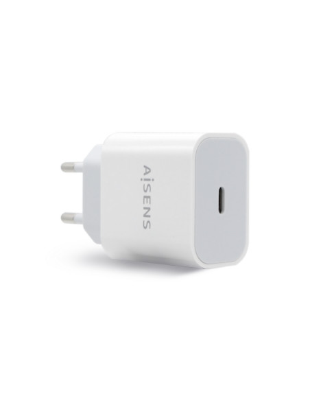 AISENS Cargador USB-C PÐ’3.0 1 Puerto 1x USB-C 20 W, Blanco