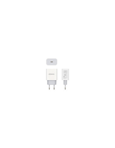 AISENS Cargador USB-C PÐ’3.0 1 Puerto 1x USB-C 20 W, Blanco