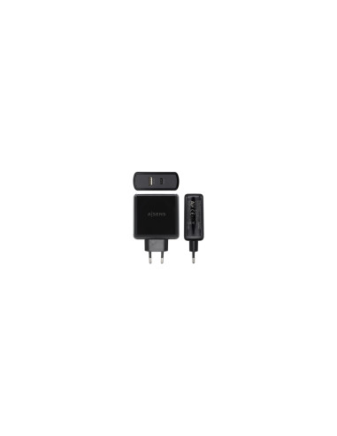 AISENS ASCH-2PD45A-BK cargador de dispositivo móvil Negro Interior