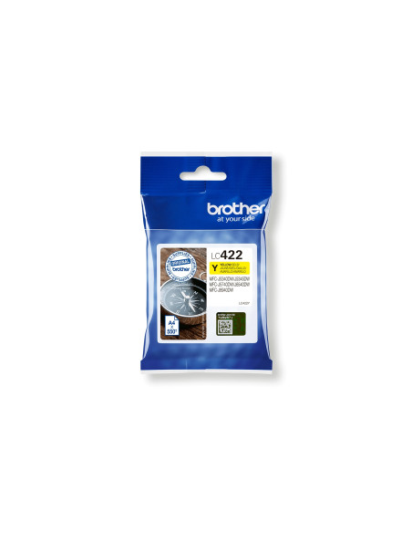 Brother LC-422Y cartucho de tinta 1 pieza(s) Original Amarillo