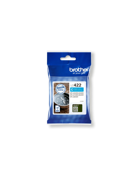 Brother LC-422C cartucho de tinta 1 pieza(s) Original Cian