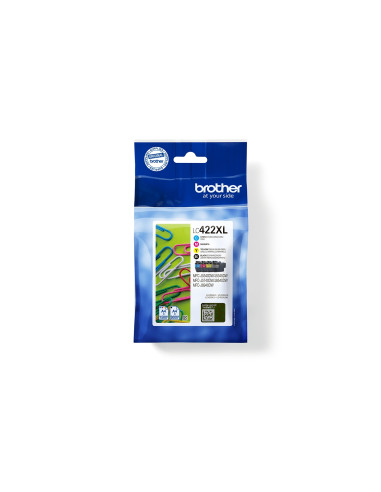Brother LC-422XLVAL cartucho de tinta 4 pieza(s) Original Negro,