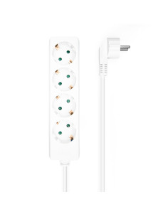 AISENS Base Multiple 4 Tomas Sin Interruptor Con Cable 3x1.5mm2,