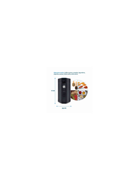 Grunkel MO-150R molinillo de café 150 W Negro