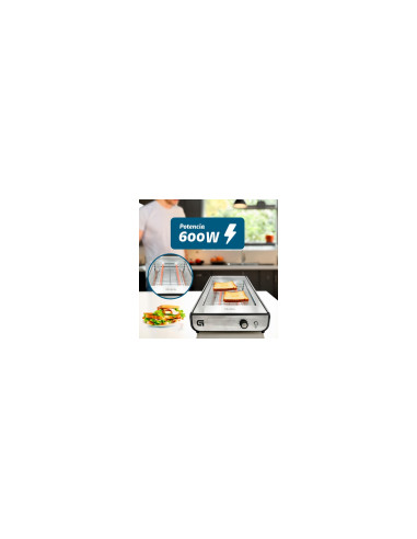Grunkel TSP-INOX tostadora 6 4 rebanada(s) 600 W Acero inoxidable