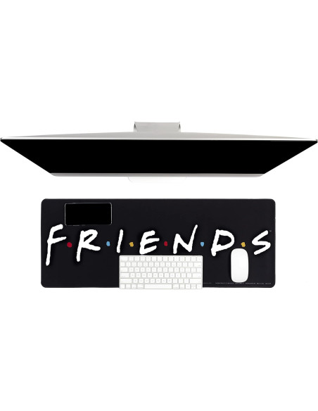 Alfombrilla de Escritorio Friends 80 x 30 cm Antideslizante para Teclado y Ratón
