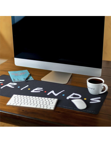 Alfombrilla de Escritorio Friends 80 x 30 cm Antideslizante para Teclado y Ratón
