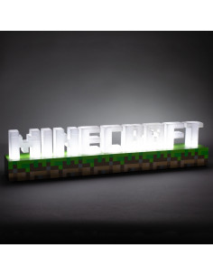 Lámpara Logo Minecraft Paladone con Luz Decorativa para Escritorio o Gaming 2