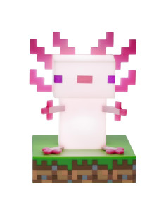 Lámpara Icons Minecraft Ajolote 12 cm con Luz Decorativa