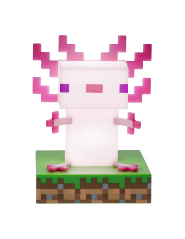 Lámpara Icons Minecraft Ajolote 12 cm con Luz Decorativa