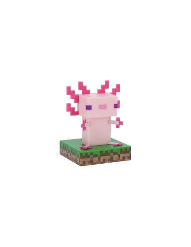 Lámpara Icons Minecraft Ajolote 12 cm con Luz Decorativa