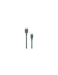 Cable Nubbeh Borealis USB-A a USB-C 1,5 m 3A Verde de Silicona Líquida