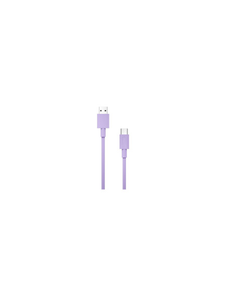 Cable Nubbeh Borealis USB-A a USB-C 1,5 m 3A Lila de Silicona Líquida