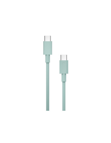 Cable Nubbeh Borealis USB-C a USB-C 1,5 m 3A Turquesa de Silicona Líquida