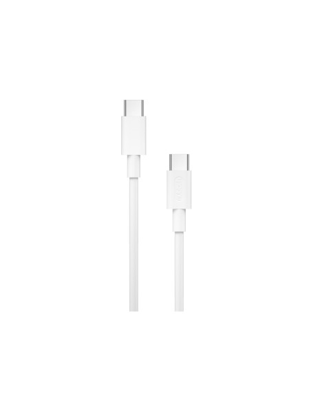 Cable Nubbeh Borealis USB-C a USB-C 1,5 m 3A Blanco de Silicona Líquida