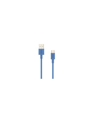 Cable Nubbeh Elisium USB-C a USB-A 1 m 3A Azul TPE