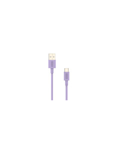 Cable Nubbeh Elisium USB-C a USB-A 1 m 3A Lila TPE