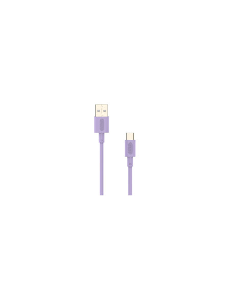 Cable Nubbeh Elisium USB-C a USB-A 1 m 3A Lila TPE