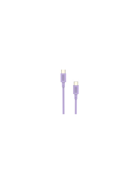 Cable Nubbeh Elisium USB-C a USB-C 1 m 3A Lila TPE