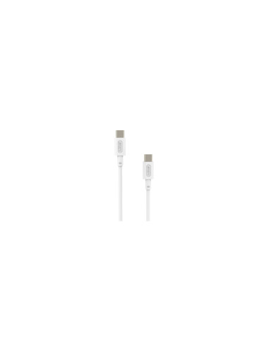 Cable Nubbeh Elisium USB-C a USB-C 1 m 3A Blanco TPE