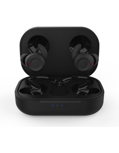 Auriculares Nubbeh Breeze Sport Inalámbricos Negros con Estuche de Carga 60/400 mAh