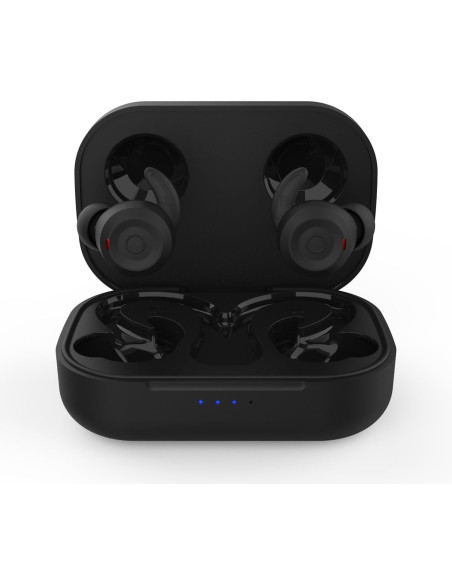 Auriculares Nubbeh Breeze Sport Inalámbricos Negros con Estuche de Carga 60/400 mAh