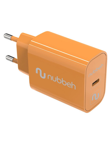 Cargador de Pared Nubbeh Bhoot USB-C Power Delivery 3.0 25W Naranja