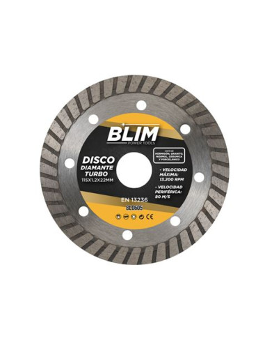 DISCO DIAMANTE TURBO 115X1.2X22MM BLIM