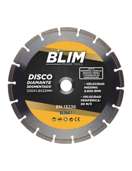 DISCO DIAMANTE SEGMENTADO 230X1.8X22MM BLIM