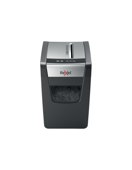 Rexel Momentum X410-SL triturador de papel Corte cruzado Negro, Gris