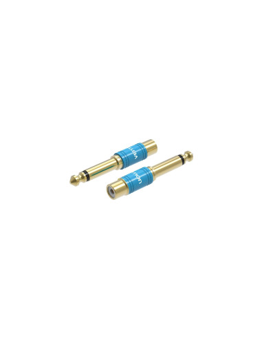 Vention Adaptador Jack VDD-C03/ RCA Hembra - Jack 6.5 Macho/ Azul