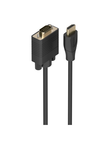 AISENS Cable Conversor HDMI a SVGA, HDMI A/M-SVGA/M, Negro, 1.0m