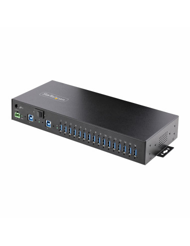 StarTech.com Hub Ladrón Industrial de Metal USB 3.0 5Gbps de 16