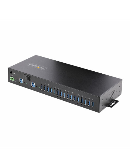 StarTech.com Hub Ladrón Industrial de Metal USB 3.0 5Gbps de 16