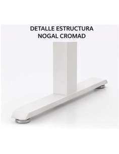 MESA DE OFICINA 120X70X75CM NOGAL CROMAD 2
