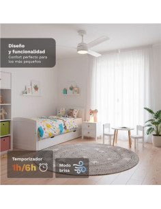 VENTILADOR DE TECHO 30W 52\" CON LED Y MANDO 18W SKYEASY52 GRUNKEL 2