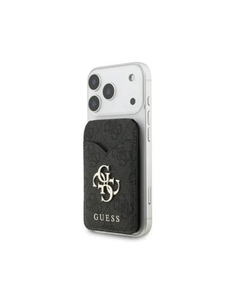 GUESS TARJETERO MAGSAFE 4G SOPORTE ESPEJO NEGRO