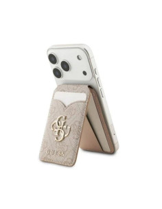 GUESS TARJETERO MAGSAFE 4G SOPORTE ESPEJO ROSA