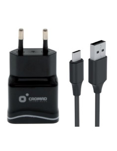PACK CARGADOR CORRIENTE 2.1A + CABLE TIPO C 2.0 CROMAD 2
