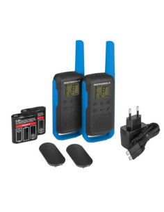 Motorola TALKABOUT T62 two-way radios 16 canales 12500 MHz Negro, Azul