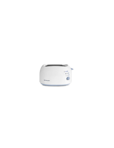 TOSTADOR DE PAN ORBEGOZO 750W 2 RANURAS SUPERIORES CALIENTA PANECILLOS FUNCIÍ“N DESCONGELADOR AUTOAPAGADO BLANCO TOS TO-3010