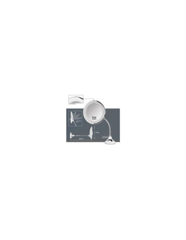 Orbegozo esp 1200 espejo cosmético de pared plata 17655 O