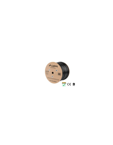 Lanberg LCF6-21CU-0305-BK cable de red Negro 305 m Cat6 F/UTP (FTP)