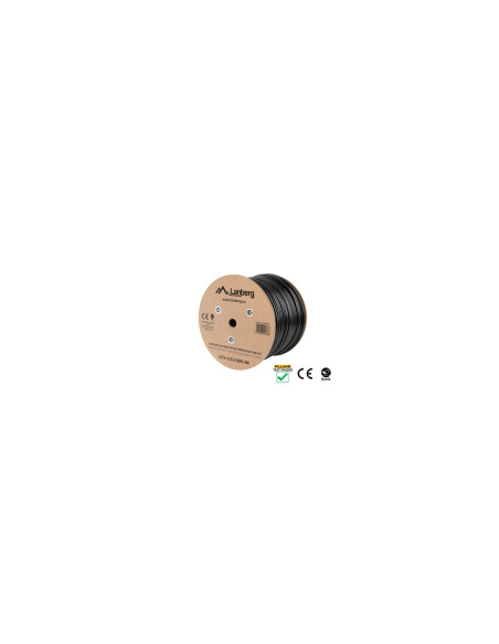 Lanberg LCF6-21CU-0305-BK cable de red Negro 305 m Cat6 F/UTP (FTP)