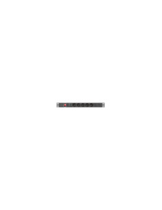 Lanberg PDU-05F-0200-BK unidad de distribución de energía (PDU) 5 salidas AC 1U Negro 2