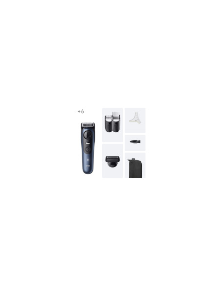 Braun BeardTrimmer 7 BT7520 Batería 40 2 cm Mojado y seco Negro, Azul