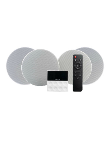 Fonestar KS-WALL-4 sistema de audio para el hogar Minicadena de música para uso doméstico 50 W Negro, Gris, Blanco